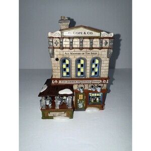 Dept 56 New England Village “C.Cope & Co Tin Jobber “ 799925 Christmas Retired